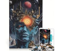 Puzzle de 1000 pièces pour Adultes L'Œil du Cœur dans Un Style surréaliste Jeu Familial Difficile et Stimulant Cadeau d'anniversaire et Cadeau Unique 50x75cm