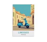 Puzzle de 1000 pièces pour Adultes, Limoges, France. Puzzles pour Adultes, Adolescents et Enfants. 1000 pièces. Puzzle Impossible. Jeux, Cadeaux, Jouets, décoration intérieure. 70 x 50 cm.