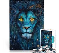 Puzzle de 1000 pièces pour Adultes Lion néon Aidez Le Cerveau à exercer des Jouets addictifs pour cultiver la Patience Super Cadeau 38x26cm