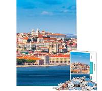 Puzzle de 1000 pièces pour Adultes Lisbon Jigsaws Jeux familiaux pour s'amuser en Famille Difficile et Stimulant (Dimensions 38x26cm)