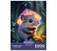 Puzzle De 1000 Pièces pour Adultes Little Mouse in The Forest Puzzle Adulte Jeu Manuel Décoration Parfaite Jeu Stimulant Cadeaux 70x50cm/1000pcs