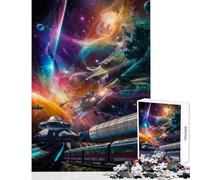 Puzzle de 1000 pièces pour Adultes L'Odyssée de l'espace Jeu éducatif Jeu Familial Entraîne Ton Cerveau et ta dextérité Dimensions 50x75cm