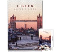 Puzzle de 1000 pièces pour Adultes - Londres - Soirée Jeux et Divertissement en Famille - Cadeau Original et Amusant - Dimensions 38x26cm