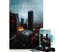 Puzzle de 1000 pièces pour Adultes Los Angeles Découpe de qualité supérieure Jeu de réflexion Temps Libre Décoration de Noël (38x26cm)