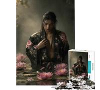 Puzzle de 1000 pièces pour Adultes Lotus du désir - Jeu intellectuel Silent Grace Jeu Impossible pour Toute la Famille Cadeau pour Femmes et Hommes (Dimensions 75x50cm)