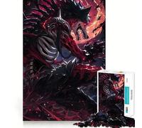 Puzzle de 1000 pièces pour Adultes Loup de la Lune Sanglante,Jeu de réflexion, pour se détendre ou pour Un Anniversaire (38x52cm)