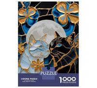 Puzzle De 1000 Pièces pour Adultes Love Cat Kintsugi Art Puzzle Adulte, Jouet, Décoration Murale, Difficile, Cadeau d'anniversaire, Cadeaux, 52x38cm/1000pcs
