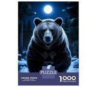 Puzzle De 1000 Pièces Pour Adultes Lunar Guardian - Ethereal Winter Sentinel Under The Frosted Moon Puzzles Pour Adultes - Jouets Anti-stress - Découpe De Précision - Activités Ludiques À La Maison 52