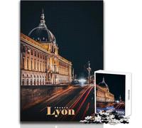 Puzzle de 1000 pièces pour Adultes, Lyon, France Jeu éducatif Familial, Niveau de difficulté élevé pour Un Anniversaire Dimensions 38x26cm