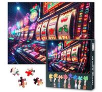 Puzzle de 1000 pièces pour adultes - Machine à sous casino - Gros plan - Puzzle en papier - Art visuel détaillé - Jeu de casse-tête - Soulage le stress - Activité sociale - Jouet de loisirs - Grand