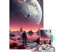 Puzzle de 1000 pièces pour Adultes Magic River Space Défi éducatif Une œuvre d'art Jouet Anti-Stress pour Les 14 Ans et Plus (38x26cm)