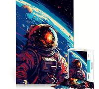 Puzzle de 1000 pièces pour adultes, magnifique pixel spatial, art découpé, jouet d'adresse créatif, passe-temps, calme (38 x 26 cm)