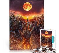 Puzzle de 1000 pièces pour Adultes Mains brûlantes dans Un Champ de maïs Jeu Stimulant avec Affiche et Feuille de Questions correspondantes 52x38cm