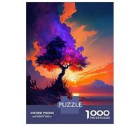 Puzzle De 1000 Pièces pour Adultes Majestic Tree by The Lake Puzzle pour Adultes Jeu De Réflexion Jeu De Détente pour Passer Le Temps Interaction Parent-Enfant 70x50cm/1000pcs
