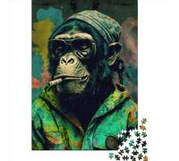 Puzzle de 1000 pièces pour Adultes Marijuana Monkey98549852 Puzzle carré en Bois Pièces Uniques Jeu éducatif et Amusant 1000 pièces (75x50cm)