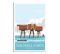 Puzzle de 1000 pièces pour Adultes, Maunsell Forts Whitstable Kent, Jeu éducatif, Puzzle idéal pour se détendre et décorer Un Mur, 52 x 38 cm
