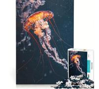 Puzzle de 1000 pièces pour Adultes Méduse céleste, Jeu Impossible, Passe-Temps idéal Pendant Les Vacances, Cadeau d'anniversaire, Cadeau de Voyage, 38x26cm