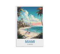 Puzzle de 1000 pièces pour Adultes Miami Florida Beach Puzzle de 1000 pièces Jouet éducatif pour Enfants Jeu de décompression familiale 70x50cm