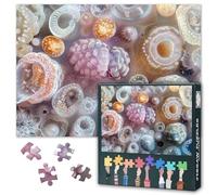 Puzzle de 1000 pièces pour adultes - Micro-organismes colorés abstraits et développement embryonnaire, puzzle de biologie scientifique (70 x 50 cm)