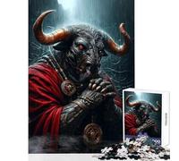 Puzzle de 1000 pièces pour Adultes Minotaure sous la Pluie Décoration Murale Jeu de Manipulation Renforce l'amour au Sein du Couple Dimensions 38x52cm