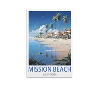 Puzzle de 1000 pièces pour Adultes - Mission Beach, Californie - 38 x 52 cm