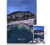 Puzzle de 1000 pièces pour Adultes, modèle Naples, Jeu éducatif Familial, pour Un Père Noël Secret Dimensions 38x26cm