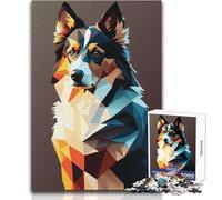 Puzzle de 1000 pièces pour Adultes - Mon Chien Berger Australien - Jeu éducatif - Décoration intérieure - Cadeau d'anniversaire - Dimensions:50x75cm