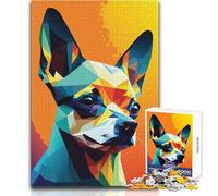 Puzzle de 1000 pièces pour Adultes - Mon Chien Chihuahua - Jeu Stimulant et Difficile - Idée Cadeau - Dimensions : 38x52cm