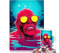 Puzzle de 1000 pièces pour Adultes Monstre Flashy Jeux éducatifs Décoration d'intérieur est idéal comme Cadeau pour Toute la Famille 52x38cm