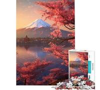 Puzzle de 1000 pièces pour Adultes Mont Fuji Serein Difficile et Stimulant Une œuvre d'art Jeu éducatif Convient aux Personnes de 14 Ans et Plus (38x52cm)