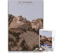 Puzzle de 1000 pièces pour Adultes, Mont Rushmore, pour des soirées Jeux et Divertissement en Famille Une œuvre d'art Amusante et Originale à Offrir Dimensions 50x75cm