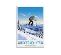 Puzzle de 1000 pièces pour Adultes - Montagne Wildcat, New Hampshire - Jeu de Ski - 70 x 50 cm