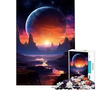 Puzzle de 1000 pièces pour Adultes Montagnes et planètes Jeu Impossible Jeu éducatif Idée Cadeau Apprentissage et éducation (Dimensions 75x50cm)