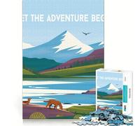 Puzzle de 1000 pièces pour Adultes Montana,Assemblage Lisse,Casse-tête logique Amusant,Jeu Occasionnel,scène de Noël (50x75cm)