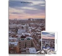 Puzzle de 1000 pièces pour Adultes, Montréal, Jeu éducatif Familial, Niveau de difficulté élevé, pour Un Anniversaire, Dimensions 50x75cm