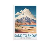Puzzle de 1000 pièces pour Adultes : Monument National de Sand to Snow - Un Puzzle Stimulant, idéal pour Vos soirées Jeux ! 38 x 52 cm