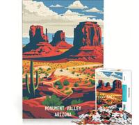 Puzzle de 1000 pièces pour Adultes Monument Valley Majestic Jeu éducatif Difficile Cadeau d'anniversaire et Cadeau Unique 38x52cm