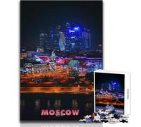 Puzzle de 1000 pièces pour Adultes, Moscou, Russie, Jeu Stimulant, décoration Murale Parfaite, Dimensions 38x52cm