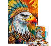 Puzzle de 1000 pièces pour Adultes Motif aigles Puzzle coloré pour Adolescents Assemblage de Motifs Interaction Parent-Enfant Cadeau d'anniversaire Unique (Taille 38x52cm)