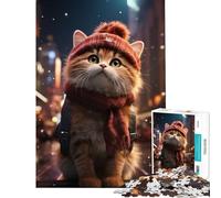 Puzzle de 1000 pièces pour Adultes Motif Animaux de Noël Pixel Art Jeu éducatif et Stimulant pour Les Jeux et Les activités familiales (Dimensions 38x52cm)