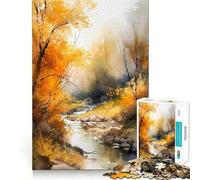Puzzle de 1000 pièces pour Adultes,Motif Aquarelle Nature,Jeu de réflexion Stimulant,Technologie de découpe Laser avancée,défi Amusant pour Passer Le Temps (50x75cm)