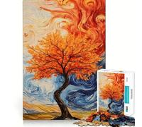 Puzzle de 1000 pièces pour Adultes,Motif Arbre d'automne,découpe précise,Jeu de réflexion Artistique,Loisirs créatifs,Cadeau d'anniversaire (38x52cm)