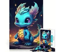 Puzzle de 1000 pièces pour Adultes,Motif bébé Dragon,Jeu de réflexion Amusant et Relaxant,Cadeau d'anniversaire (38x26cm)
