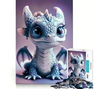 Puzzle de 1000 pièces pour Adultes,Motif bébé Dragon Mignon,découpe Premium,Jeu Intelligent,activité ludique et apaisante,idéal pour Un Anniversaire ou Une activité Artistique (38x52cm)