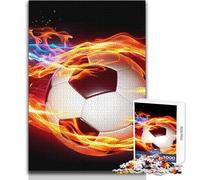 Puzzle de 1000 pièces pour Adultes, Motif « Boule de feu », coloré et Impossible à Jouer Découpe précise Idéal pour Un Cadeau de Noël Secret Dimensions : 50x75cm