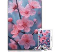 Puzzle de 1000 pièces pour Adultes - Motif Cerisier en Fleurs Japon - Un Passe-Temps paisible et satisfaisant - Assemblage Parfait - Découpe de précision - Dimensions:38x26cm