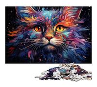 Puzzle de 1000 pièces pour Adultes Motif Chat Fantastique Puzzle en Papier Amusant 1000 pièces (38 x 26 cm)