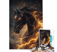 Puzzle de 1000 pièces pour Adultes Motif Cheval chargé idéal pour Les Adolescents décoration Murale Cadeau Parfait pour Les Jeux (Taille 50x75cm)