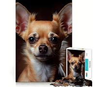 Puzzle de 1000 pièces pour Adultes,Motif Chihuahua Peint à l'huile,découpe Parfaite,Jeu de Concentration Amusant, pour Un Moment de détente et de Plaisir,Cadeau d'anniversaire ou de Loisir