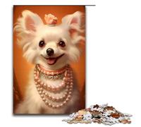 Puzzle de 1000 pièces pour Adultes Motif Chiot choyé décoration Murale ou de Bureau 75 x 50 cm